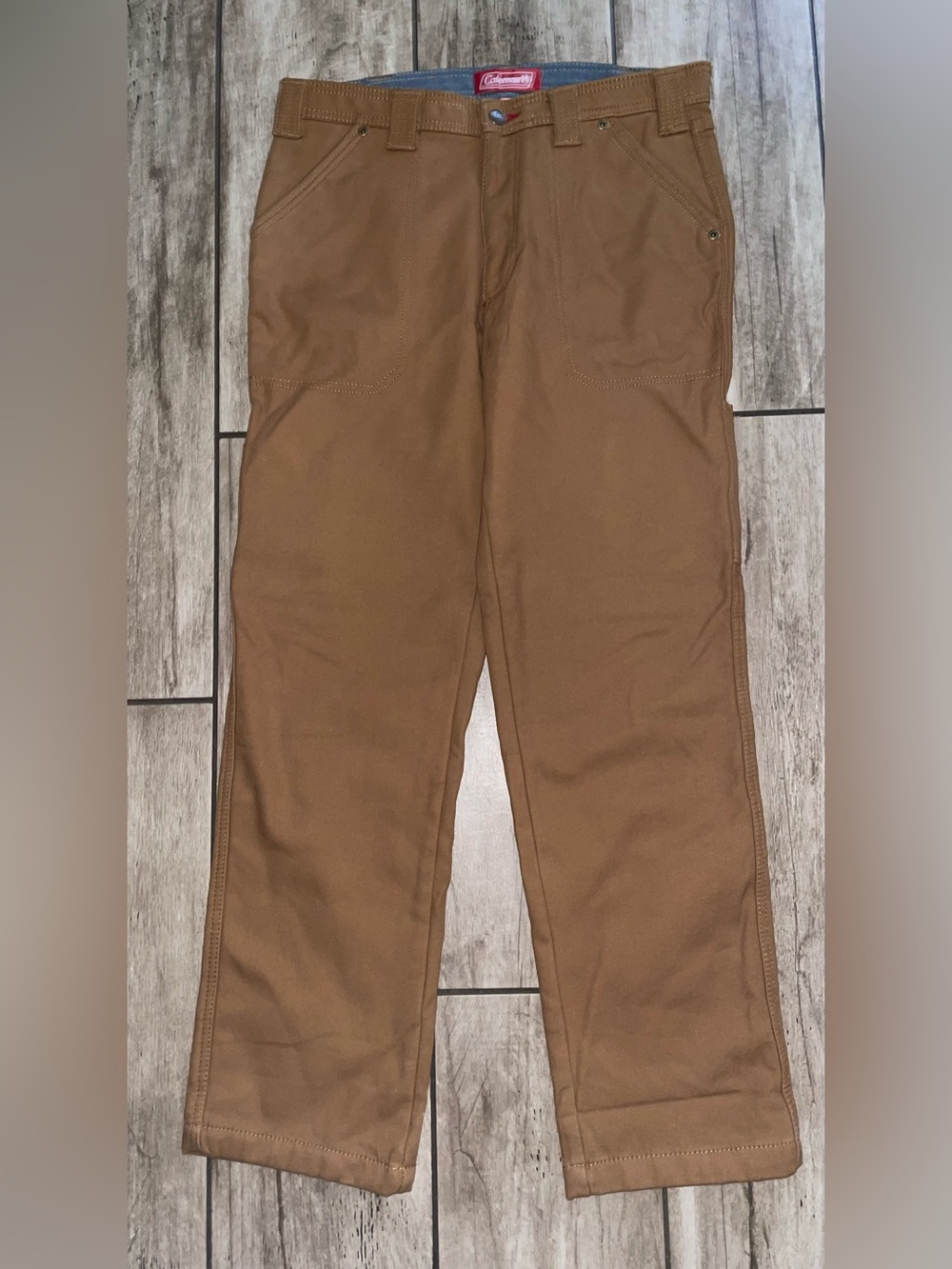 Coleman Insulated Men's Cargo Pants in Chestnut Brown, Size 32/32